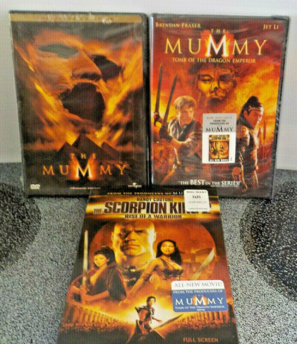 Set Of 3 DVDs The Mummy The Mummy Tomb Of The Dragon Emperor & The