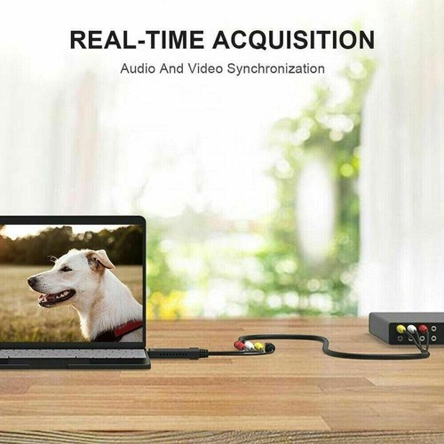 USB 2.0 Audio Video VHS to DVD VCR PC HDD Converter Adapter Capture D4M3 D9B9 - Afbeelding 8 van 13