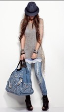 DENNY ROSE ABITO a canotta/sottoveste art. 1375 CELESTE o NERO tg. M con pizzo