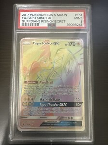 Pokemon PSA 9 Tapu Koko GX 153/145 Secret Guardians Rising 2017