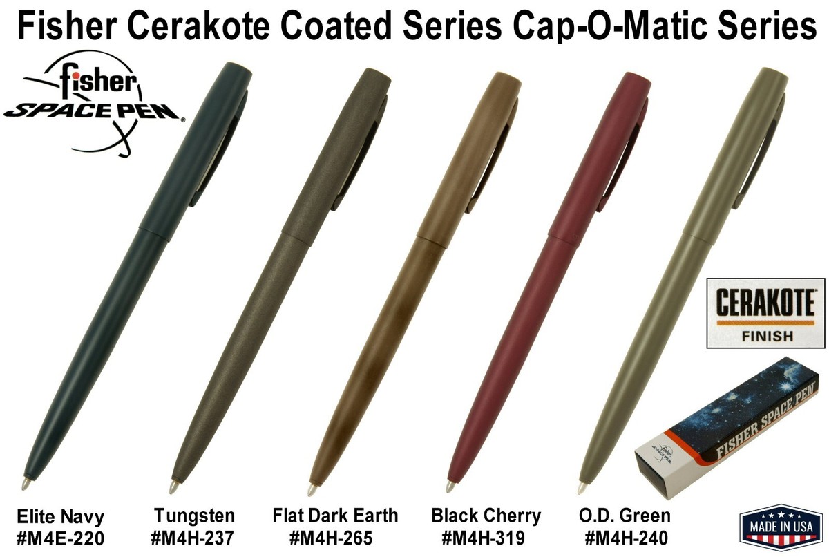Fisher Space Pen Cap-O-Matic – Cerakote-Beschichtung, Schreibt Unter Extrembedingungen