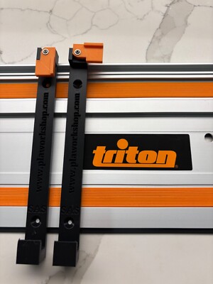 Triton Führungsschiene Schienengestell / Schienensäge Wandhalterung. 1 PAAR