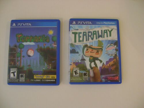 Tearaway and Terraria for Playstation Vita Preowned VG Condition