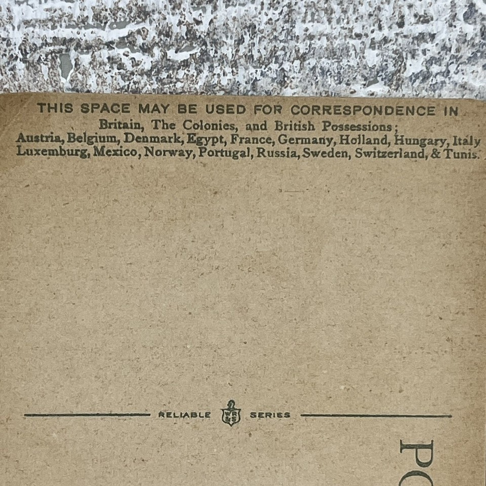 Vintage Reliable Series Postcard WR&S Down the River Boys Fishing Play