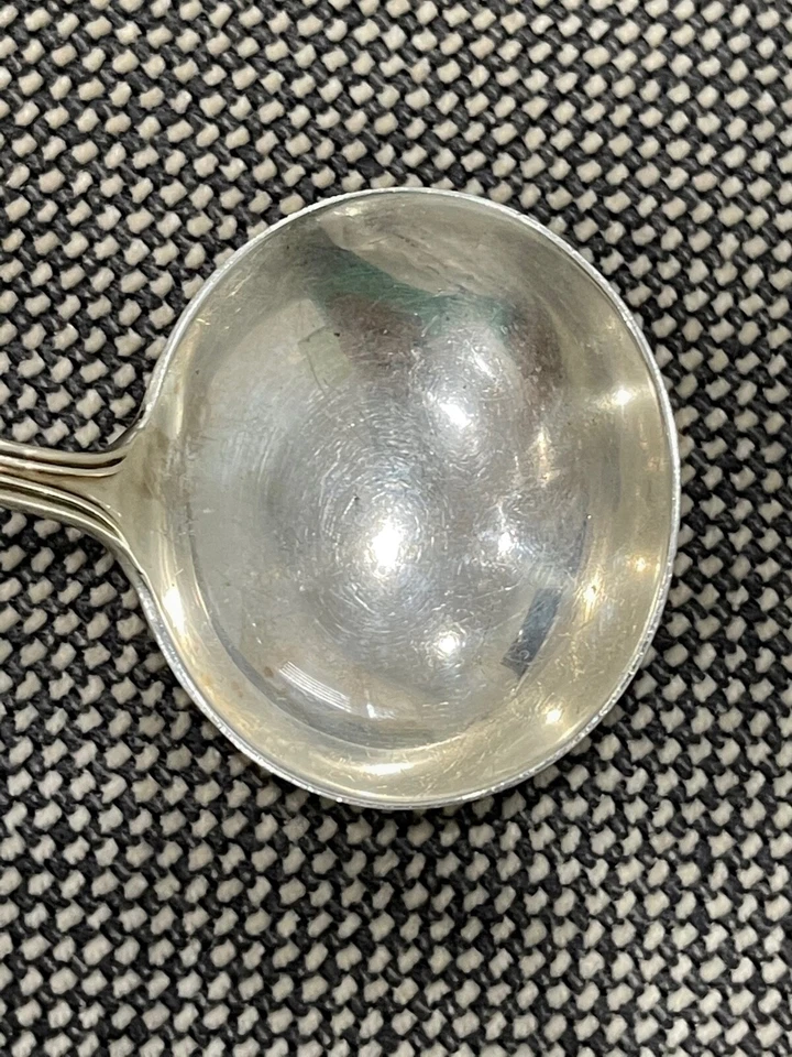 Antigua cuchara de salsa pequeña Dominick & Haff de plata esterlina patrón Virginia Foto 4 de 4