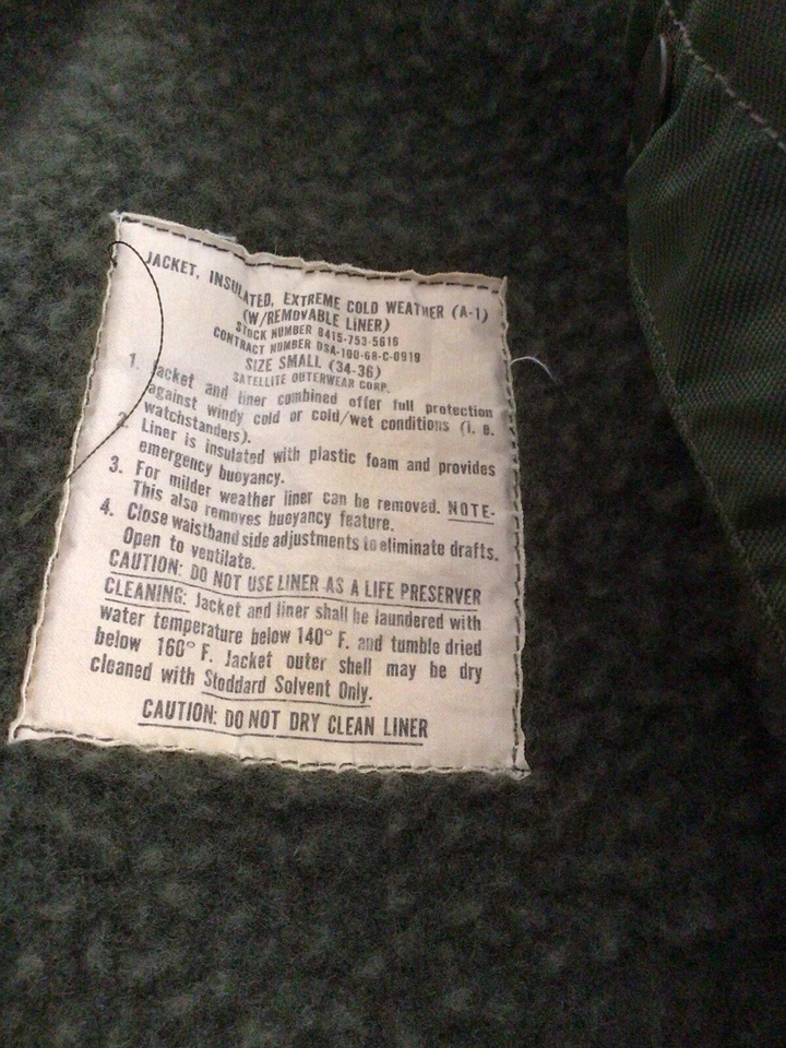 Chaqueta vintage Forest Sherman azul marino 1969 Foto 4 de 4