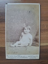 Antique 19th Century Cabinet CDV Card Photograph By Debenham. London 