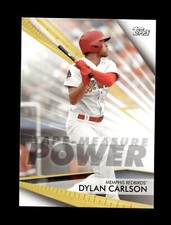 2020 Topps Pro Debut Dylan Carlson Tape Measure Power Insert TMP-DC