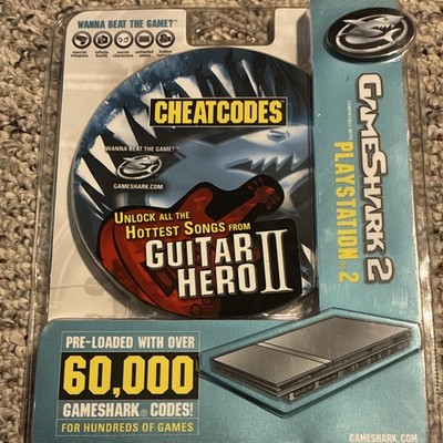 GameShark Cheat Book & Disc Cheat Codes for Guitar Hero II PlayStation 2