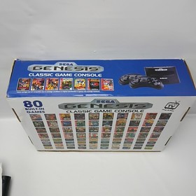 Sega Genesis Classic Console, 2 Wireless Controllers 80 Built In Games Tested 