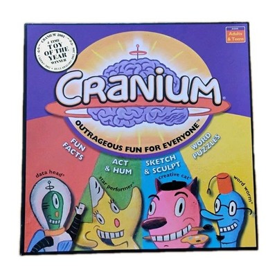 Vintage Cranium Board Game 2004 Outrageous Fun Used No Clay Nostalgic   Free Sh