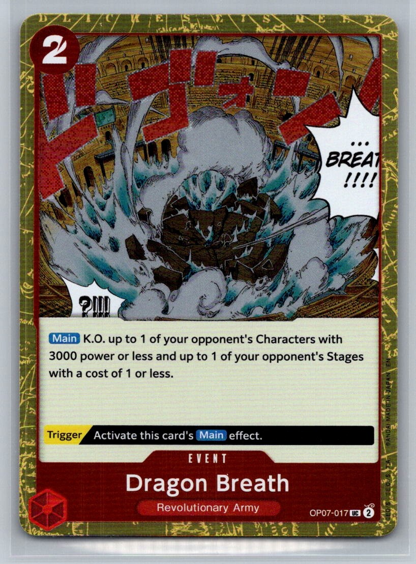Premium Booster -The Best- Vol. 2 #OP07-017 Dragon Breath (Pirate Foil)