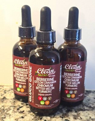 Clean Nutra Berberine + Cinnamon Chromium Drops, Organic, 3x 2 fl oz