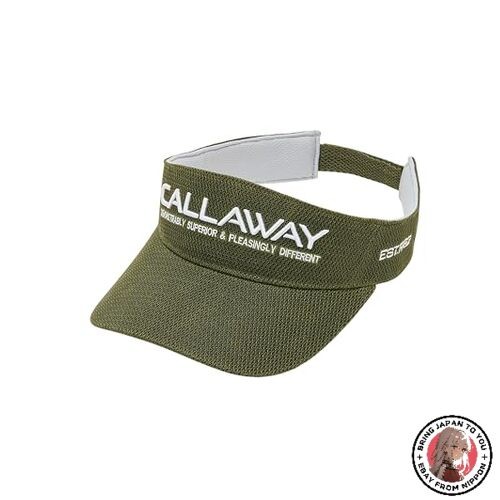 NUEVO Sombrero de golf Callaway para hombre con visera de malla ajustable caq...