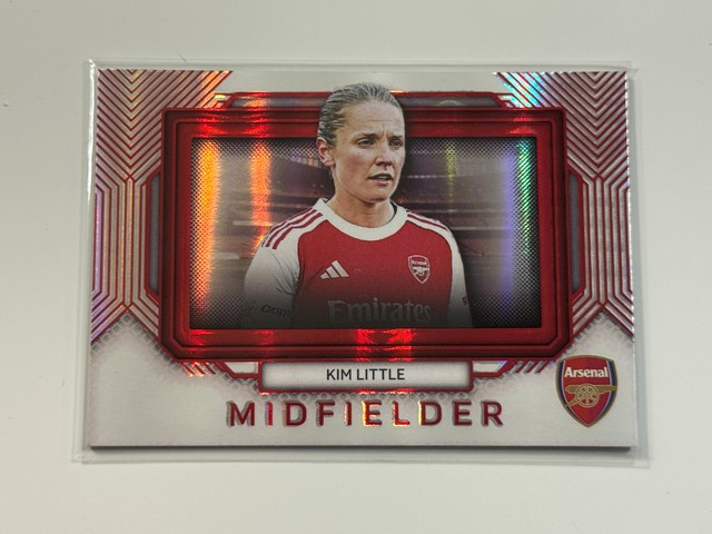2025-26 Futera Platinum Arsenal Landscape Red #31 Kim Little 13/39
