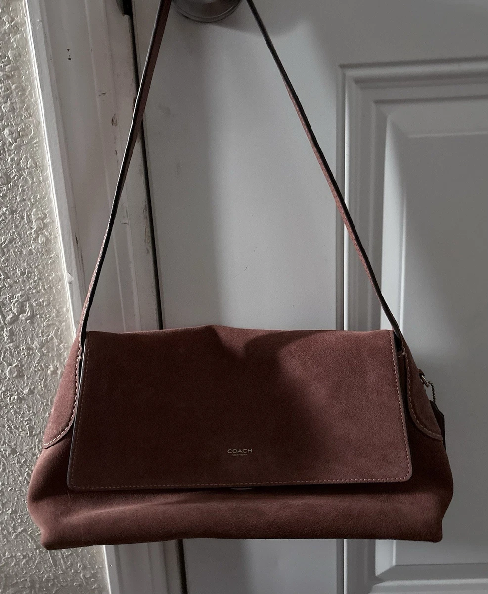Coach Suede Shoulder Bags for Women for sale - eBay