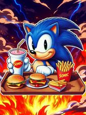 Video Game Sega Sonic the Hedgehog 6" High Quality Vinyl Sticker