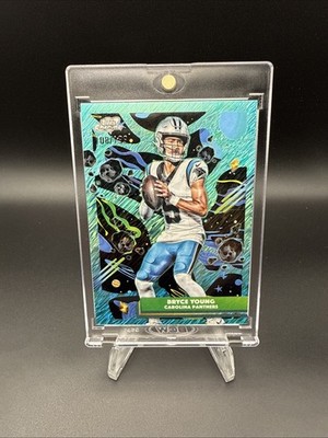 Topps Chrome Cosmic 2025 Bryce Young Aqua Equinox /199 #13 Carolina Panthers NFL
