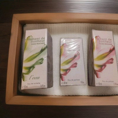  Moments De Bonheur Yves Rocher Eau De Parfum 50ml +30ml + Eau De Toilette 50ml 