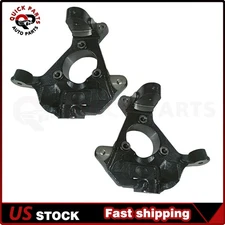 2x Front Steering Spindle Knuckle For Chevy Silverado 1500 Sierra 1500 Cadillac