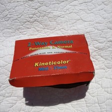 Kinetic Kineticolor Panoramic 35mm Camera W/ Box  Instructions PX-35 Yellow