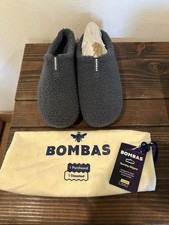 Bombas Sunday Slippers Mens Size 12 Gray Sherpa Fleece Cozy Indoor Slip On