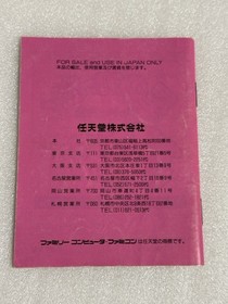 Instructions Only Fc Star Kirby Fountain Of Dreams Famicom