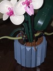 LEGO Orchid Assembled Plant Build with Pot and Dark Green Leaves — photo 3