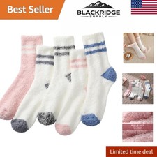 5 Pairs of Fluffy Women's Socks - Ultra Warm and Cozy Winter Essentials