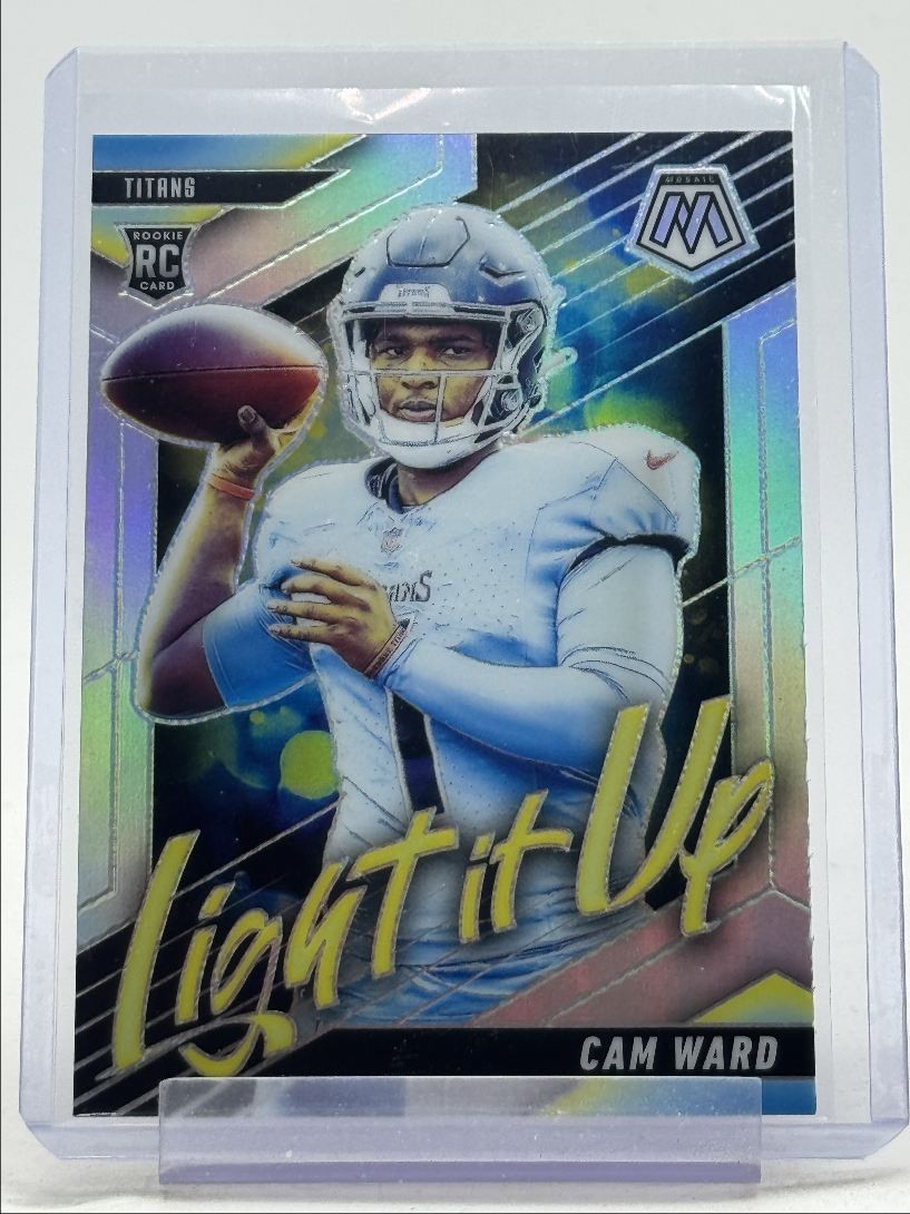 CAM WARD 2025 MOSAIC ROOKIE LIGHT IT UP SILVER PRIZM TITANS RC Q2277