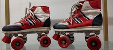 Vintage Children's Roller Skates Red White & Blue FOR DISPLAY 1970s COLLECTORS