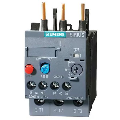 Siemens 3Ru21261cb0 Overload Relay, 1Nc/1No, 1.8 A Min Current, 2.5 A Max