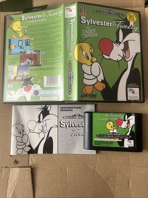 Sylvester & Tweety in Cagey Capers Sega Mega Drive Boxed & Manual