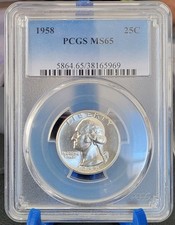 1958 P Washington Quarter  MS65  PCGS
