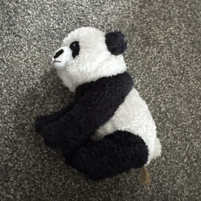 Eco Buddies schwarz-weißer Panda Plüschtier Kuscheltier 8 Zoll sitzend