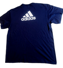 ADIDAS T-Shirt Logo On Back. Navy Blue. Size L Large. New without tags NWOT
