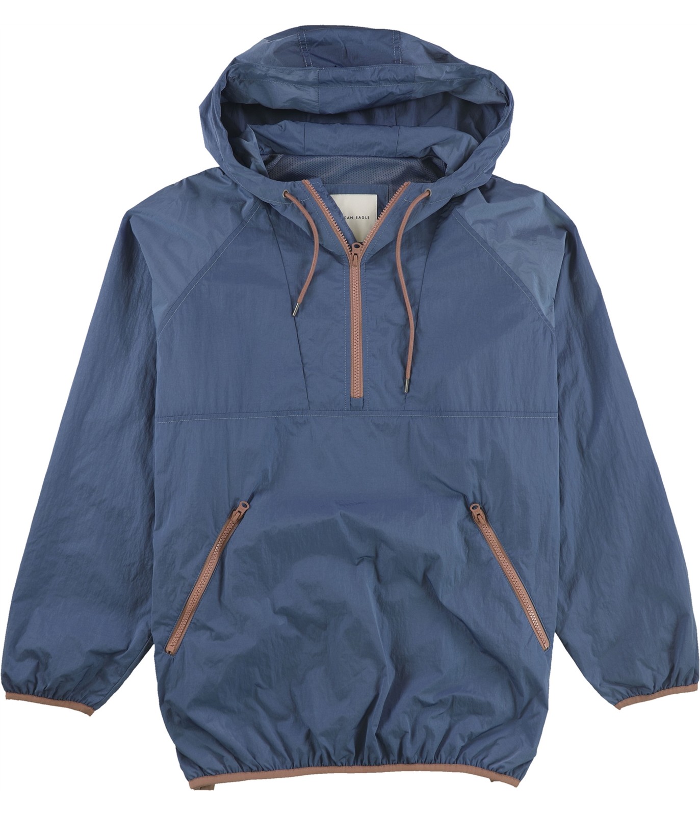 Мужская однотонная ветровка American Eagle синий Средний размер 7090₽