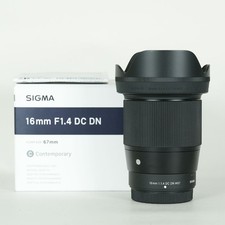 Sigma 16mm F1.4 DC DN for FUJIFILM X Compact Wide-Angle Lens Good Condition