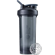 BlenderBottle Pro Series 28 oz Jet Black Shaker Cup with Wide Mouth and Flip-Top