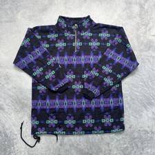 Vintage 90s Men  s Aztec Pattern 1/4 Zip Fleece Pullover Size Large Outdoor