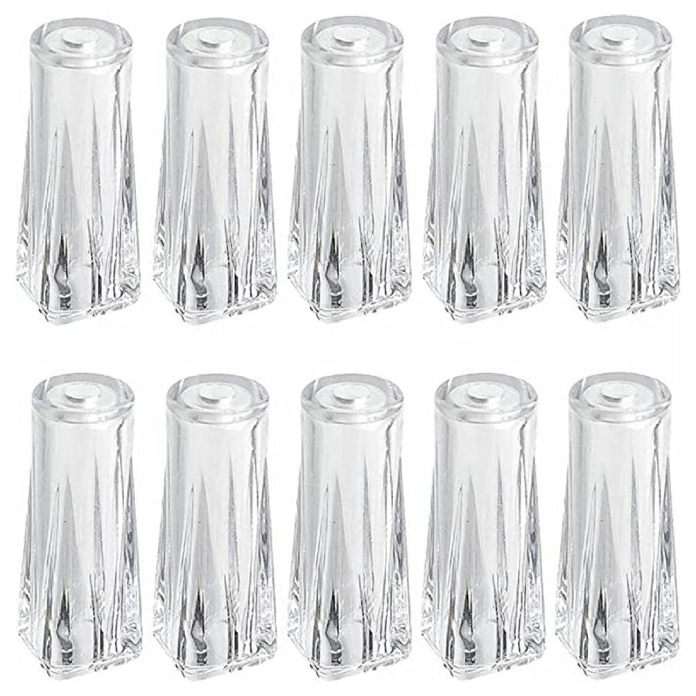 10pcs Plastic Cord Tassel Window Blind Knobs Drops Pull End Transparent