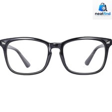 Lightweight Blue Light Blocking Glasses in Shiny Black - Stylish Eye Protection