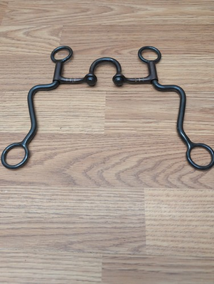#ad Western Correction Bit – Brown Steel Ported Mouth – Horse Training Curb Bit Lot2 $34.95