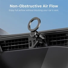 Strong Magnetic Car Vent Mount Secure 360° Rotating Phone Holder for Rough Roads