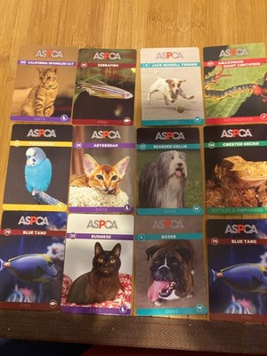 2016 ASPCA Pets Creatures Animals Cats Fish Dogs Lot of 12 Cards #6