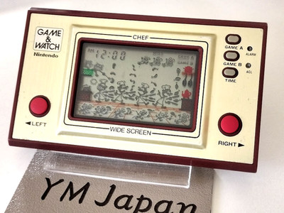 Nintendo ゲーム&ウォッチ FP-24 CHEF Nintendo FP-24 Chef Japan Game and Watch Used Vintage Retro LSI