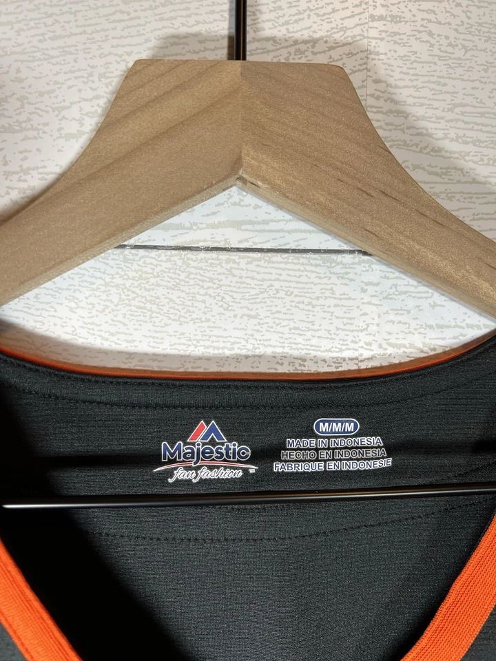 Women’s Baltimore Orioles Majestic Cool Base Team Jersey Black Orange Size M - Image 3 of 4