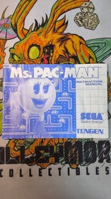 MS. PAC-MAN - SEGA MASTER SYSTEM - CIB W/ Hang Tab - PAL - 