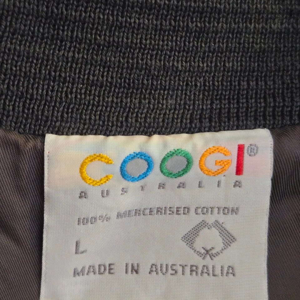 Vintage Coogi Australia Talla L Cremallera Completa Tejido Algodón Mercerizado Multicolor Foto 4 de 4
