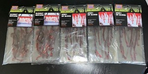 Halloween 3D Drips of Blood Bloody Beware Window Clings Haunted House Party Lot